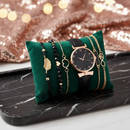 Conjunto Relógio Feminino Quartz e Jóia LUXO