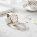 Conjunto Relógio Feminino Quartz e Jóia LUXO