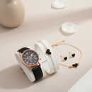 Conjunto Relógio Feminino Quartz e Jóia LUXO