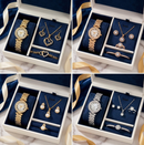 Kit Relógio com Jóias Feminino Luxo