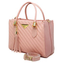 Bolsa Feminina Média Shopbag Bordada Linea