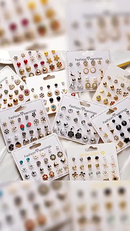 Kit 12 Pares de Brincos Pequeno Feminino lolibiju