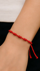 Pulseira Vermelha 7 Nós Kabbalah Contra Mal Olhado Inveja Adulto/ Infantil