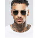 607 Óculos De Sol Hexagonais Feminina Vintage Masculino Moda quadrados