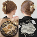 Kit 6 Peças Piranha Dourada e prata de metal vários modelos