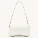 Bolsa de Ombro Feminina com Alça Ajustável, Bolsa Feminina Elegante com Couro Preto, Bolsa Transversal Tiracolo Presente